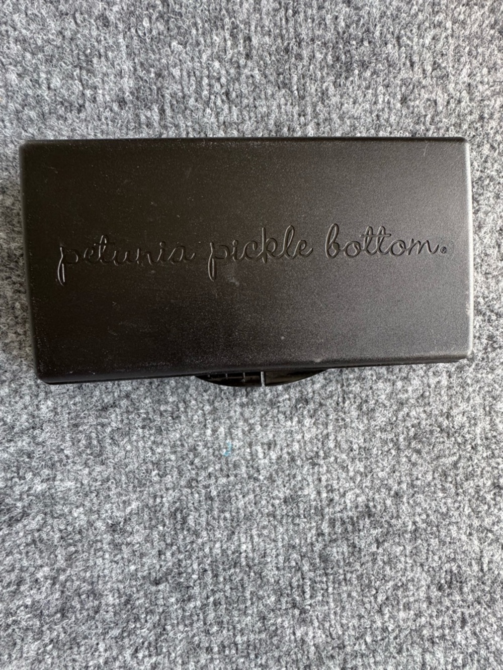 Petunia Pickle Bottom Black Portable Baby Wipe Case Refillable
